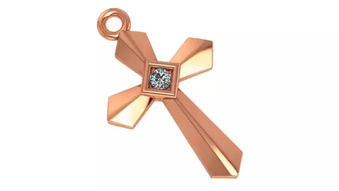 Jesus Holy Cross Pendant 3dm stl renders details