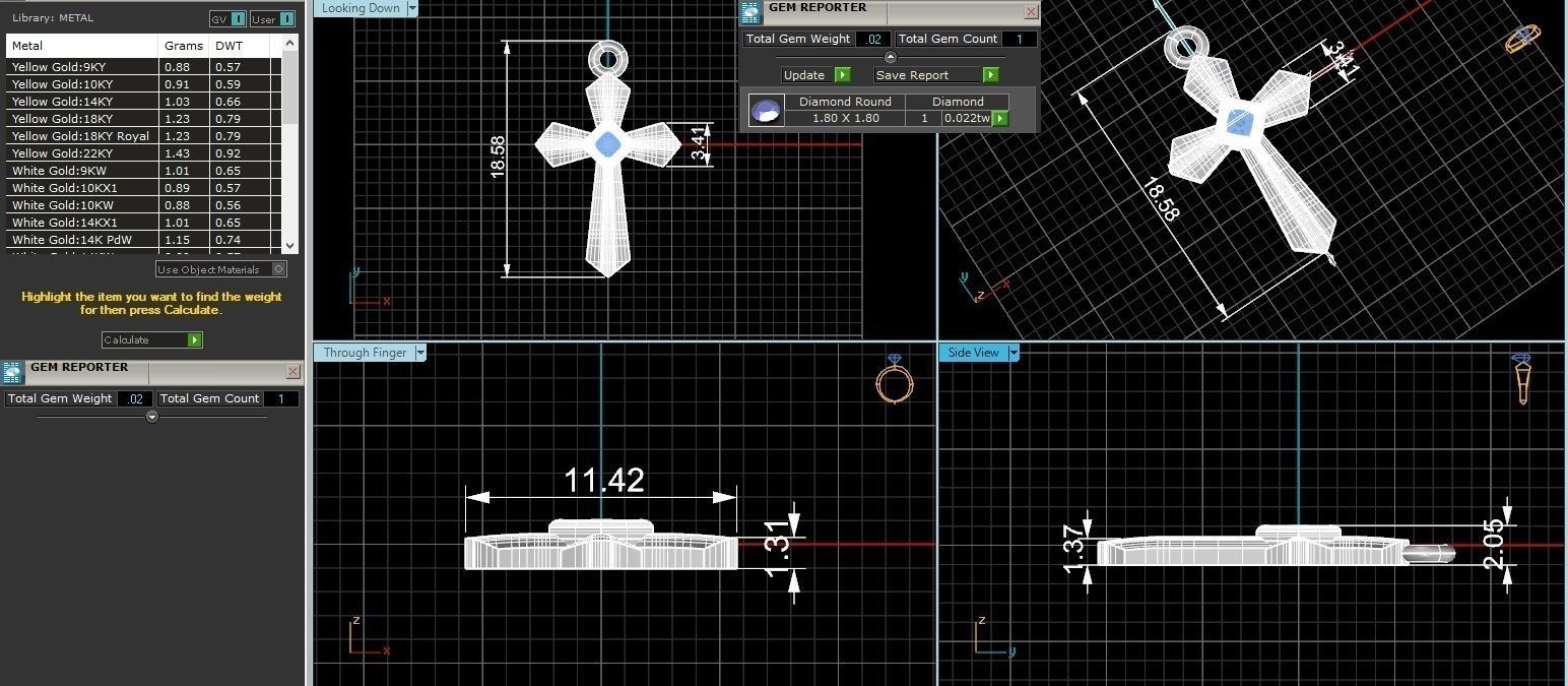Jesus Holy Cross Pendant 3dm stl renders details 3D print model_3