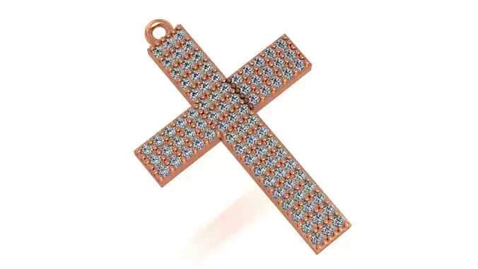 Jesus Holy Cross Pendant 3dm stl renders details