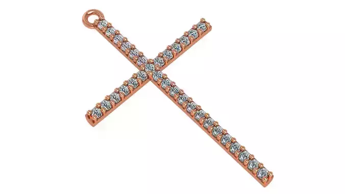 Jesus Holy Cross Pendant 3dm stl renders details