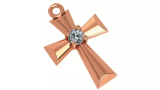 Jesus Holy Cross Pendant 3dm stl renders details