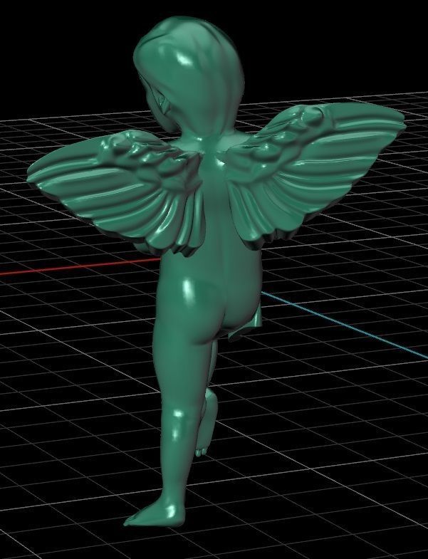 Angel 9 3D print model_5