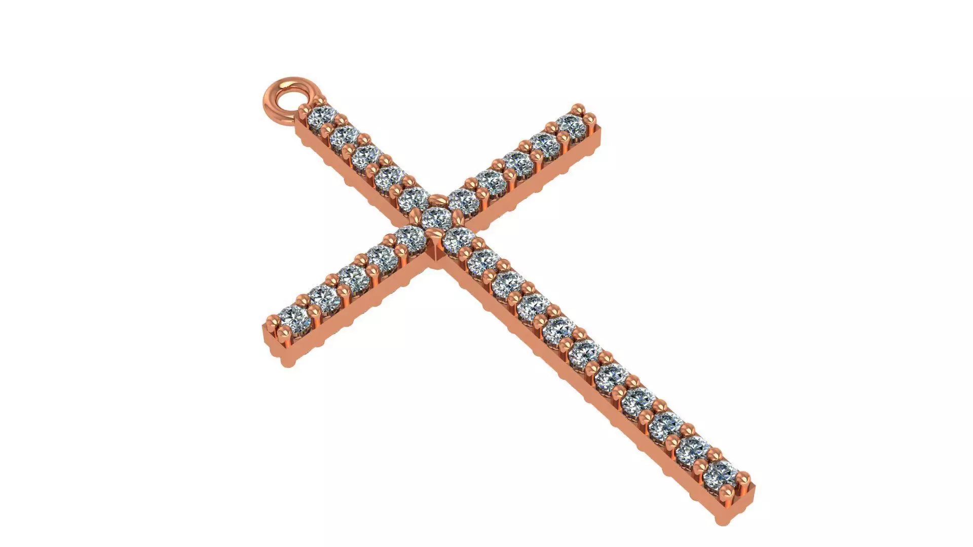 Jesus Holy Cross Pendant 3dm stl renders details 3D print model_0