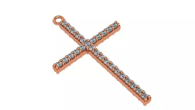 Jesus Holy Cross Pendant 3dm stl renders details