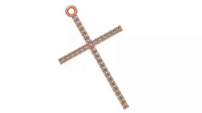 Jesus Holy Cross Pendant 3dm stl renders details
