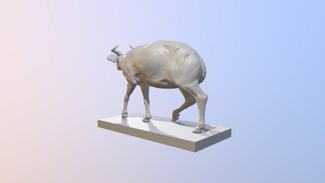 Realistic Bongo Antelope 3D print model_2