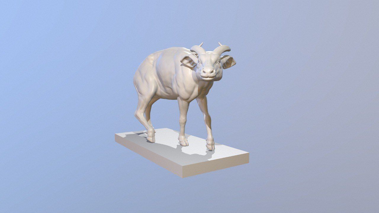 Realistic Bongo Antelope 3D print model_1