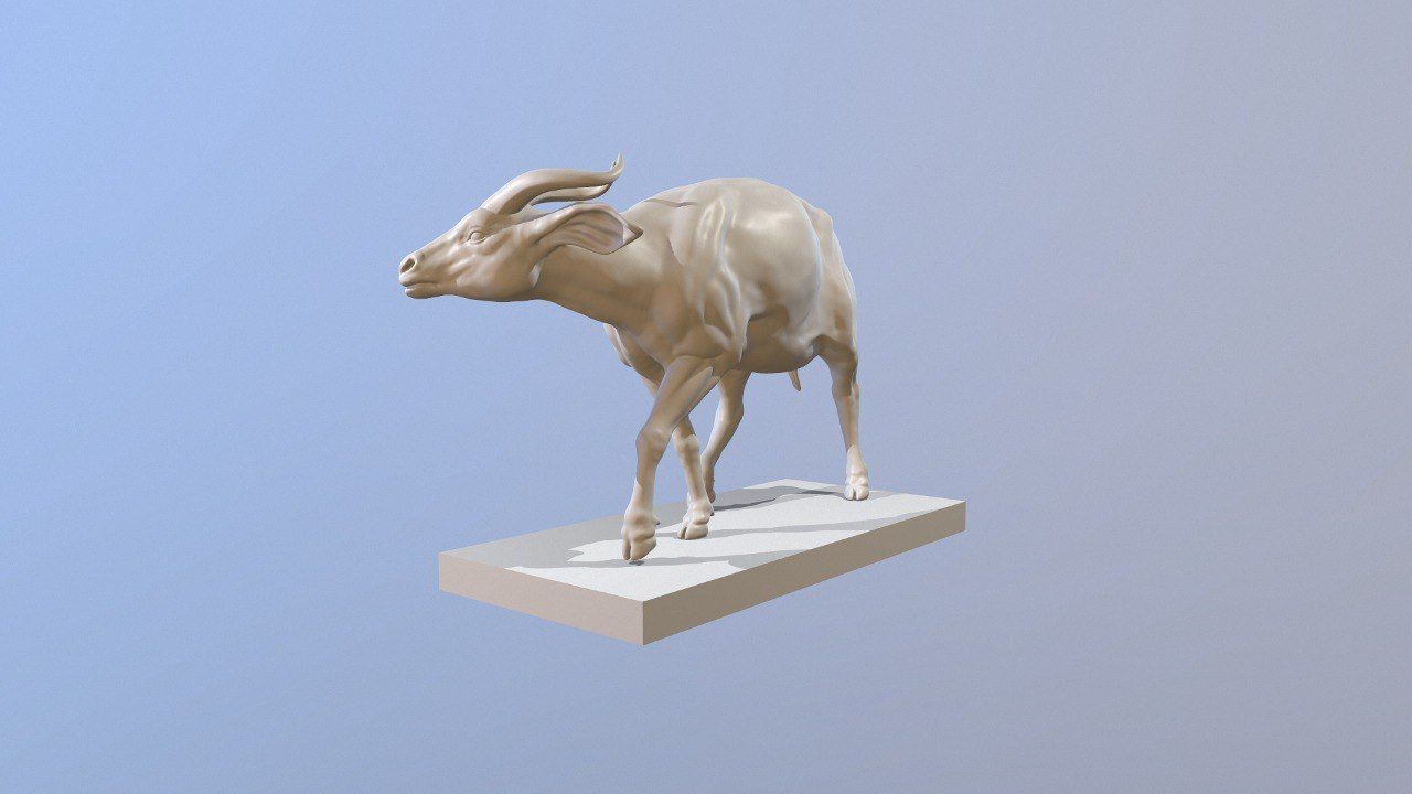 Realistic Bongo Antelope 3D print model_3
