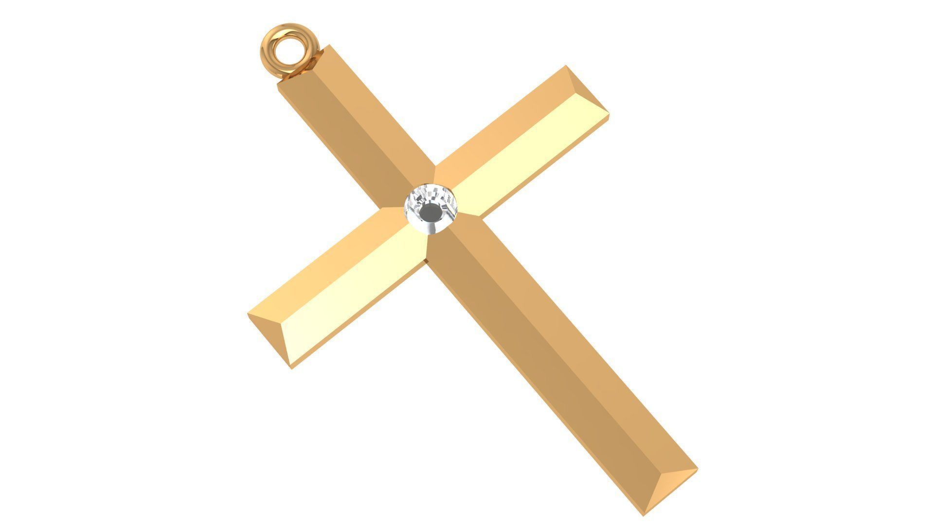 Jesus Holy Cross Pendant 3dm stl renders details 3D print model_2