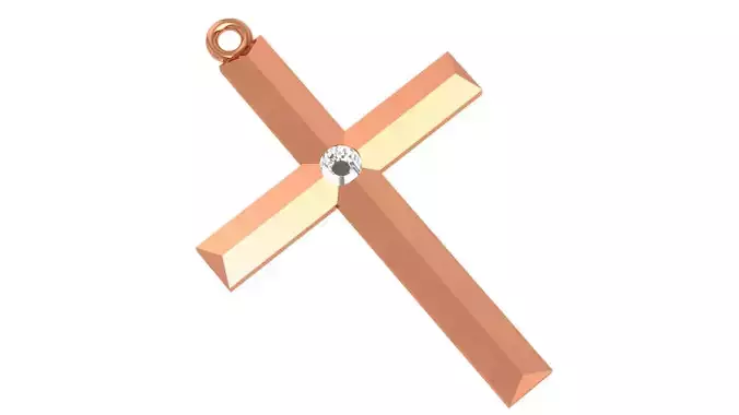 Jesus Holy Cross Pendant 3dm stl renders details 3D print model