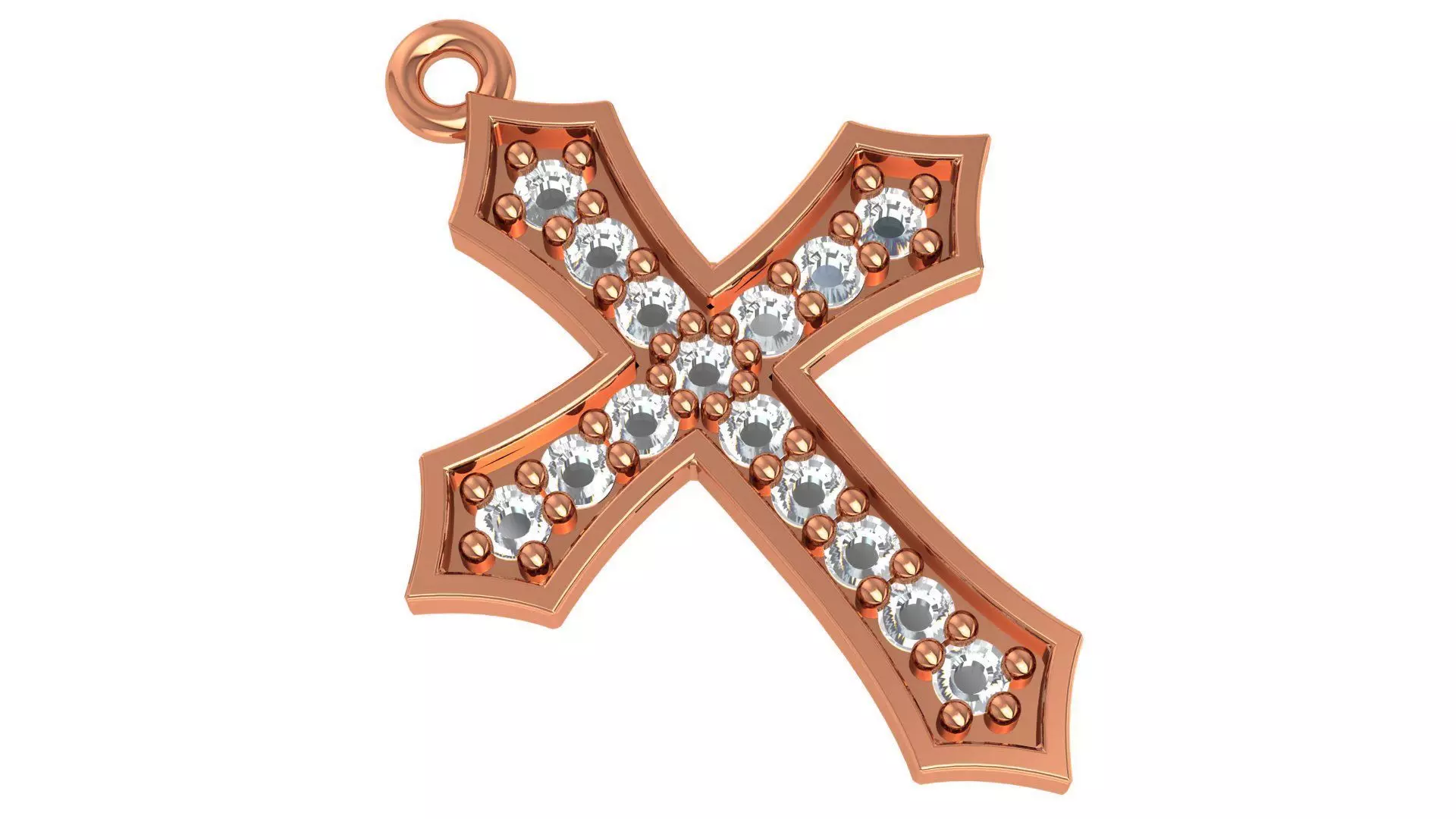 Jesus Holy Cross Pendant 3dm stl renders details 3D print model