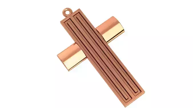 Jesus Holy Cross Pendant 3dm stl renders details 3D print model