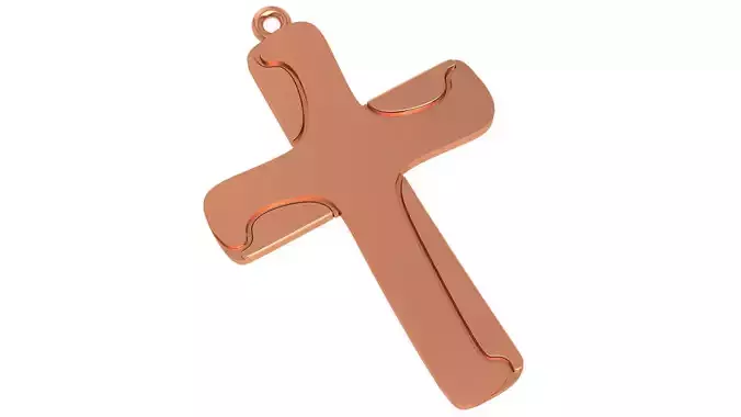 Jesus Holy Cross Pendant 3dm stl renders details 3D print model