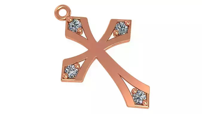 Jesus Holy Cross Pendant 3dm stl renders details 3D print model