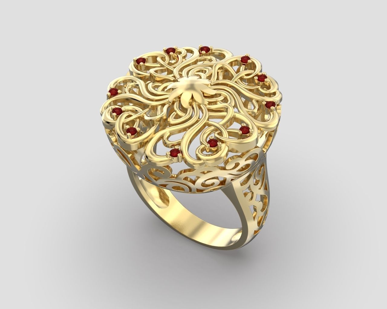 R 015 ring 3D print model_19