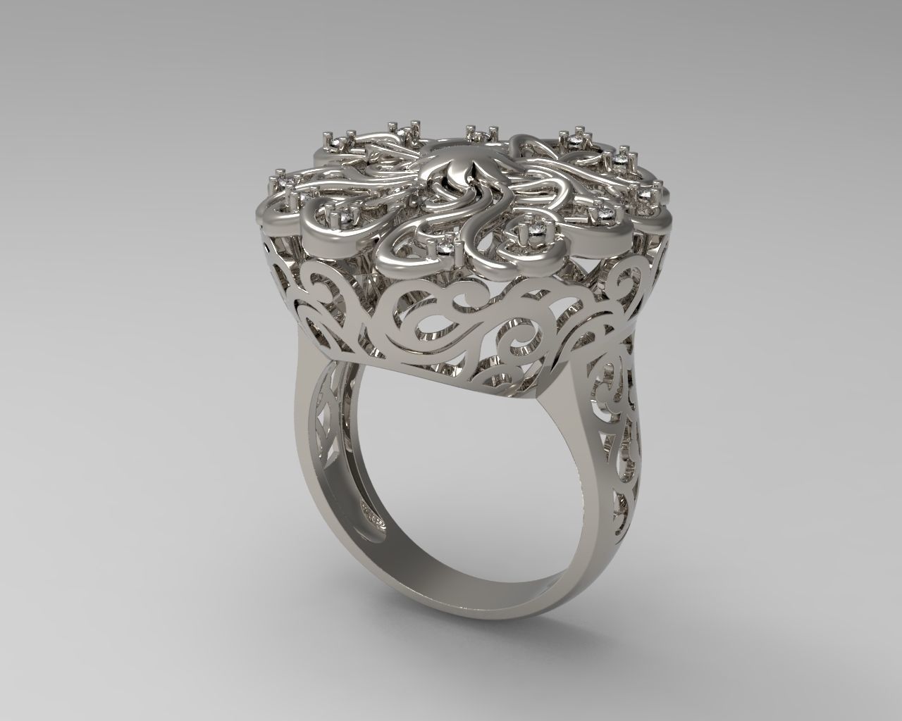R 015 ring 3D print model_1