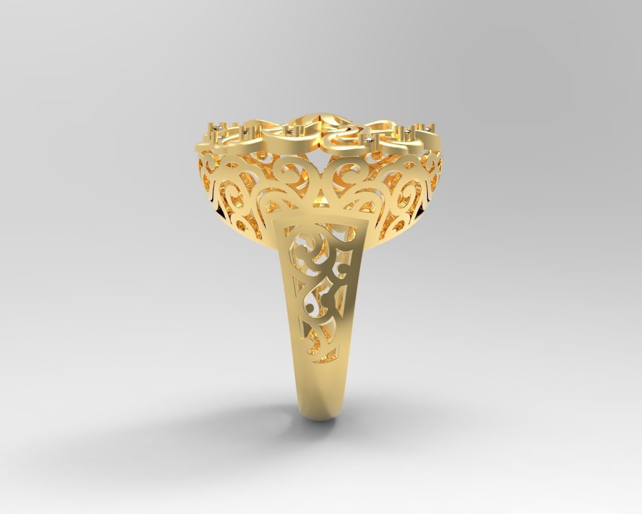 R 015 ring 3D print model_8