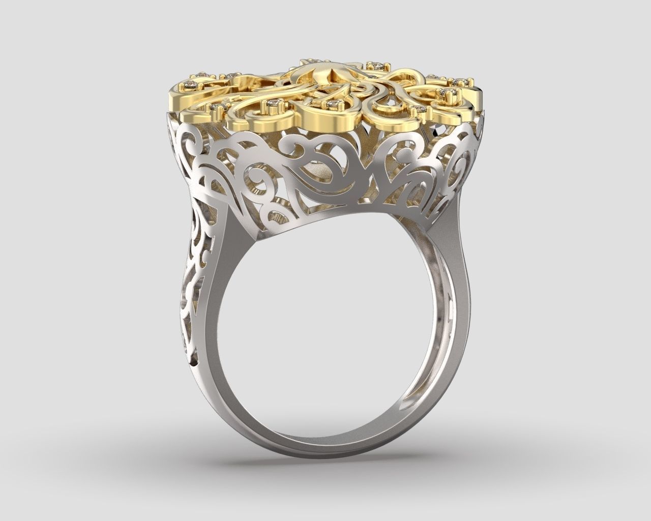R 015 ring 3D print model_22