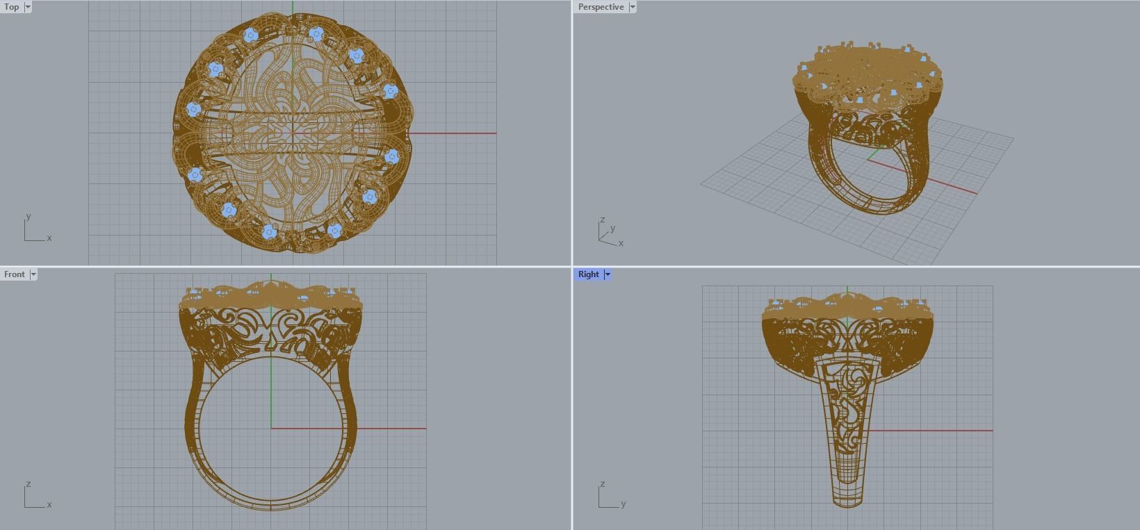 R 015 ring 3D print model_25