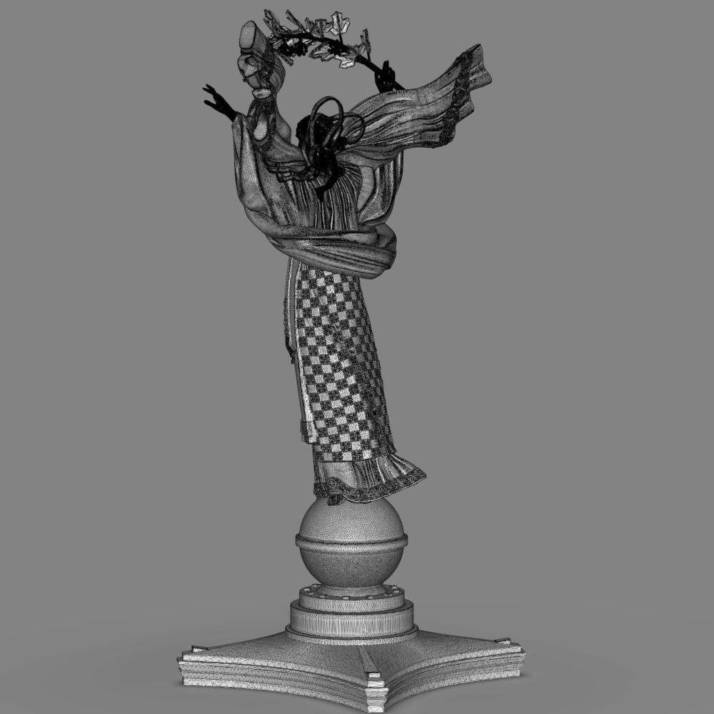 Independence Monument in Kyiv 3D print model_32