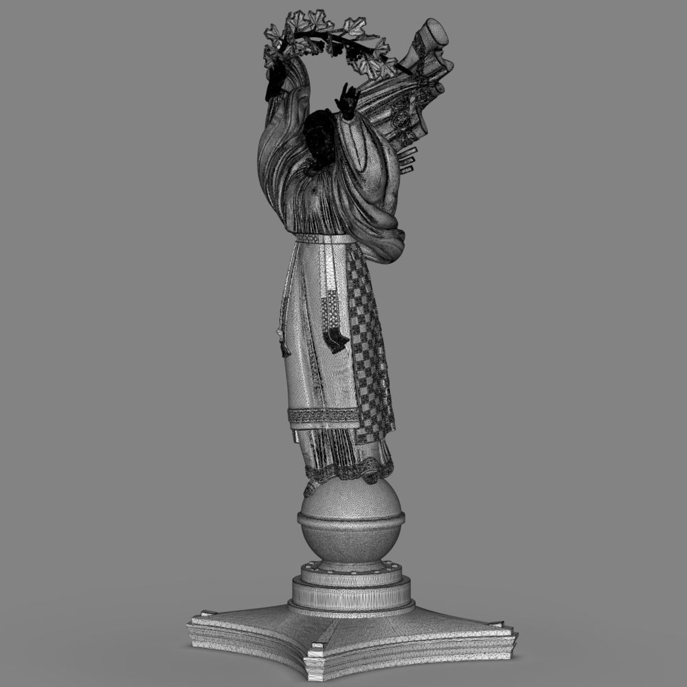 Independence Monument in Kyiv 3D print model_31