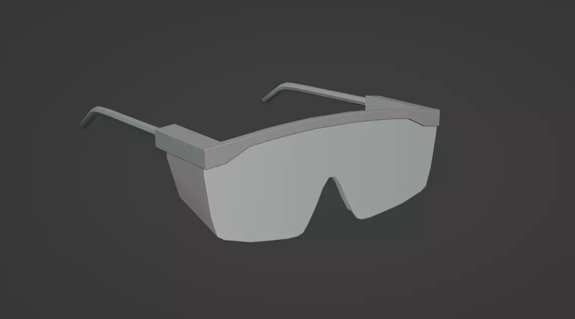 Safety glass 3D model_0