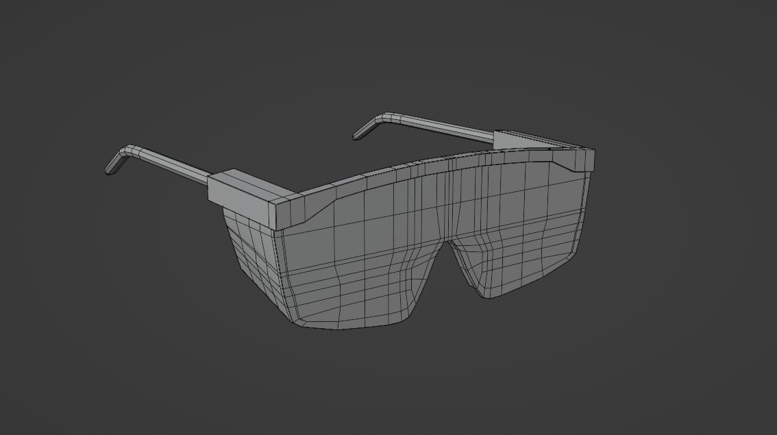 Safety glass 3D model_1