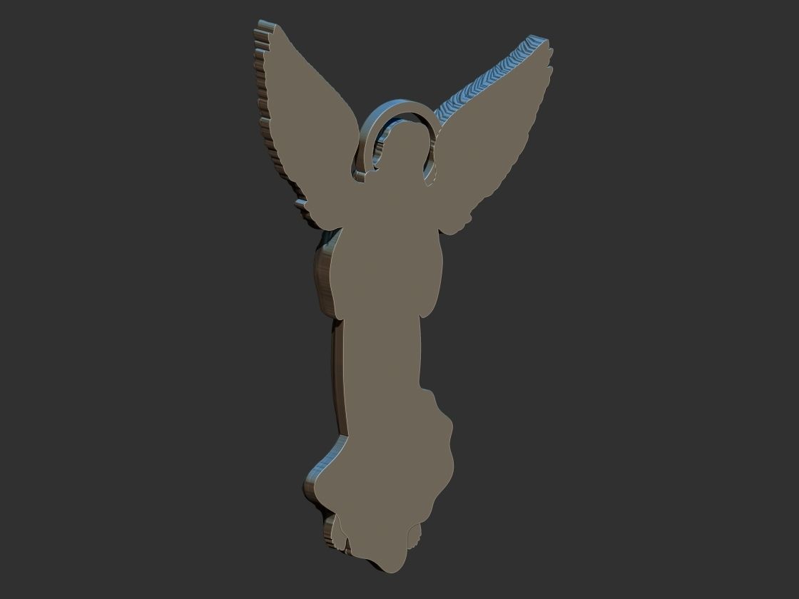 Guardian Angel Relief 3D print model_6