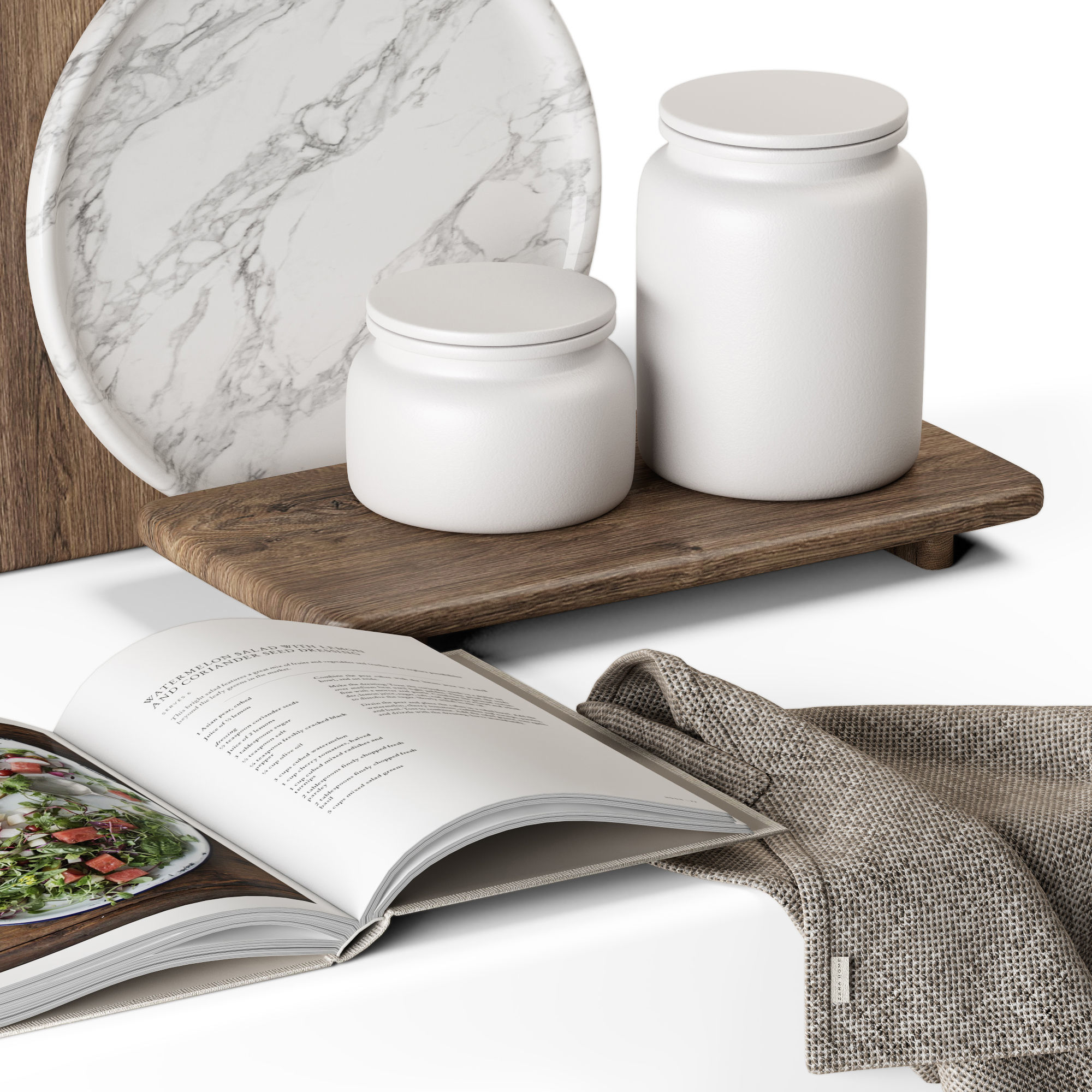 Kitchen decor 01 3D model_1