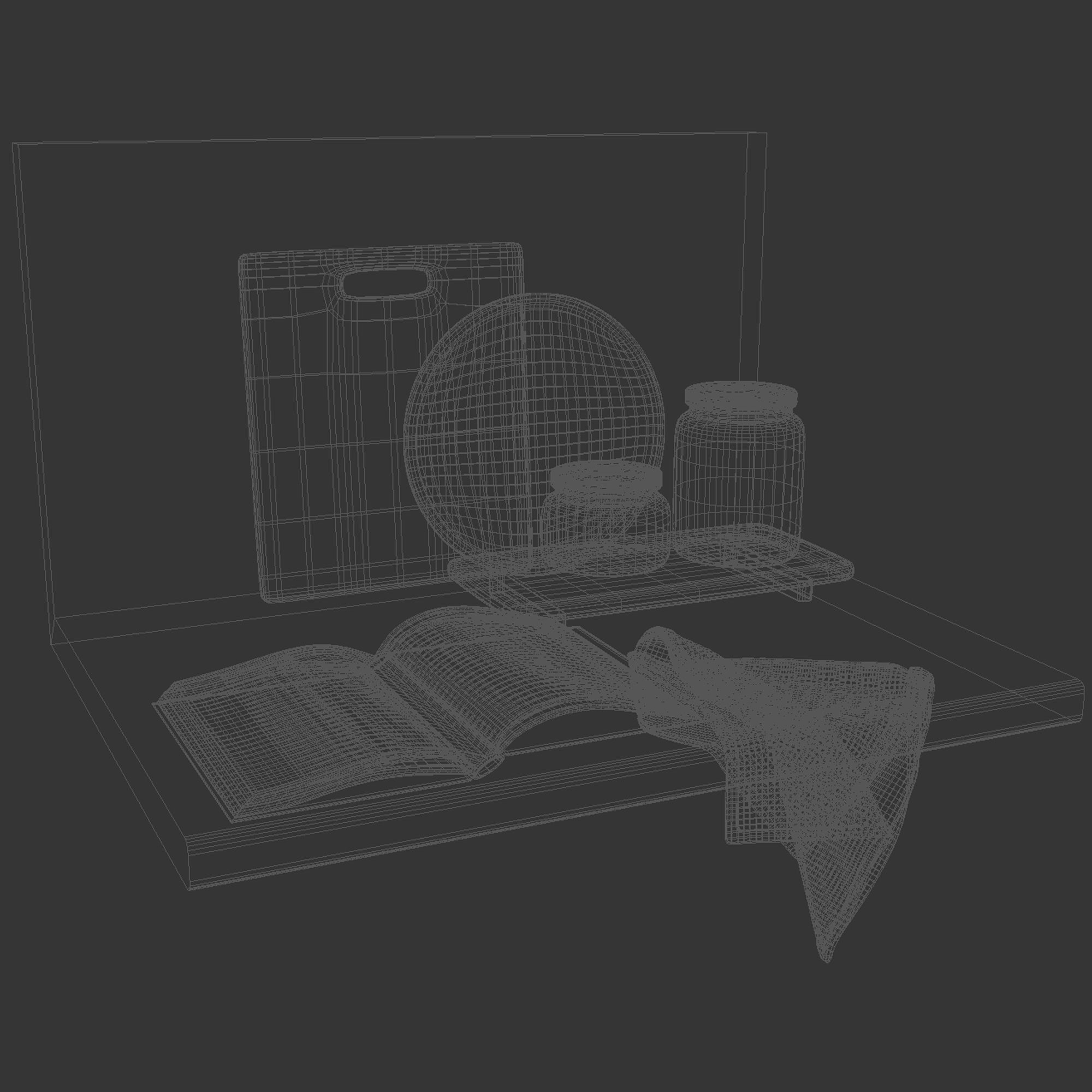 Kitchen decor 01 3D model_7