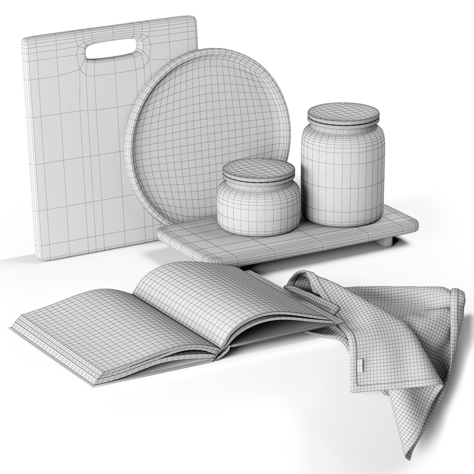 Kitchen decor 01 3D model_3