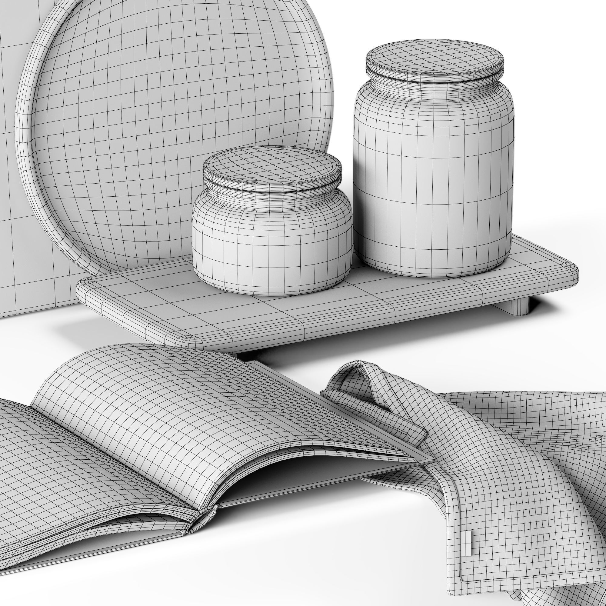 Kitchen decor 01 3D model_4