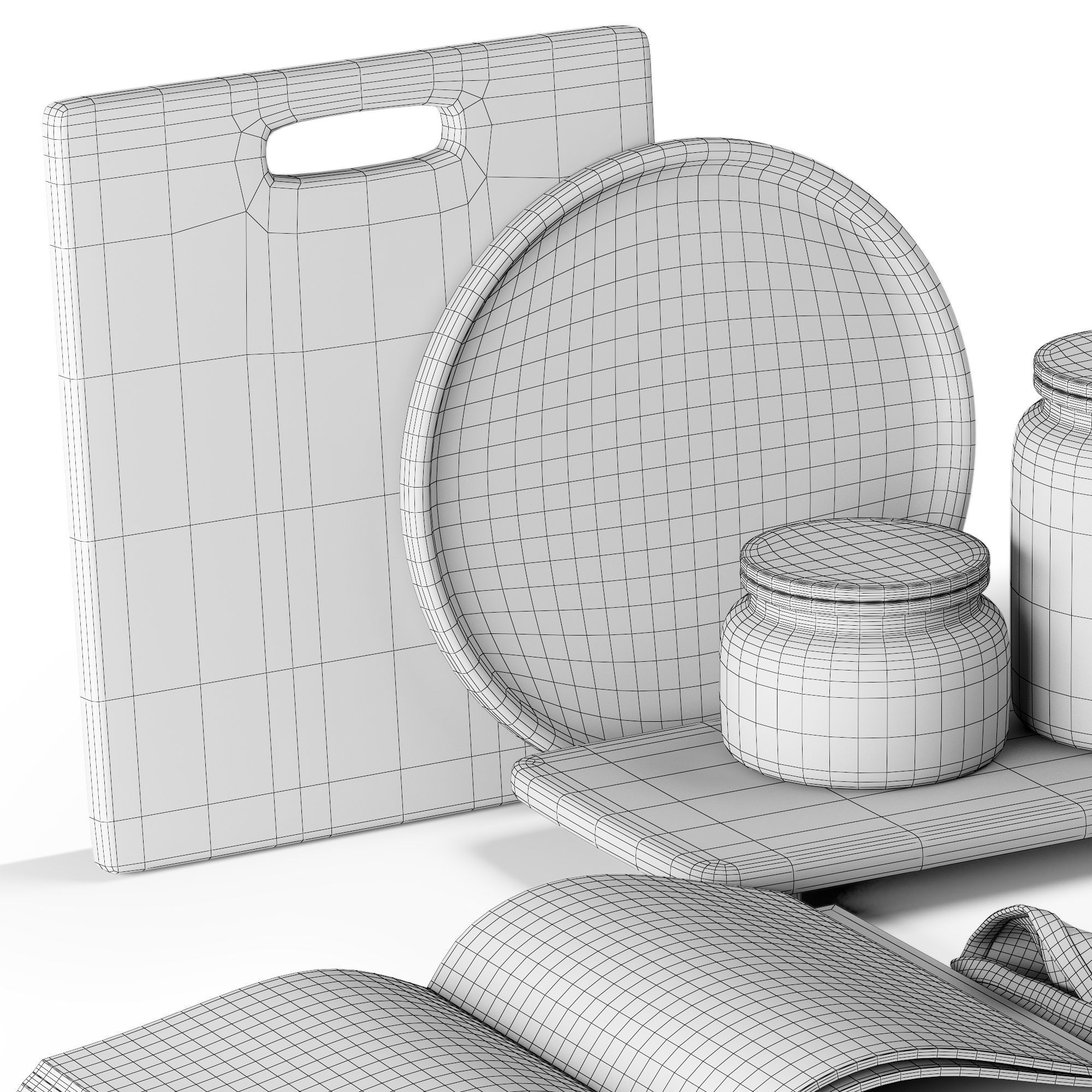 Kitchen decor 01 3D model_5