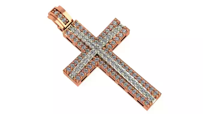 Jesus Holy Cross Pendant 3dm stl renders details 3D print model