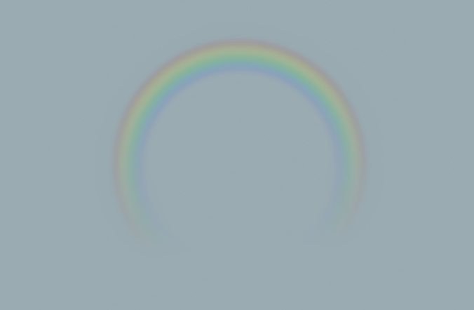 Transparent Rainbow Low-poly 3D model