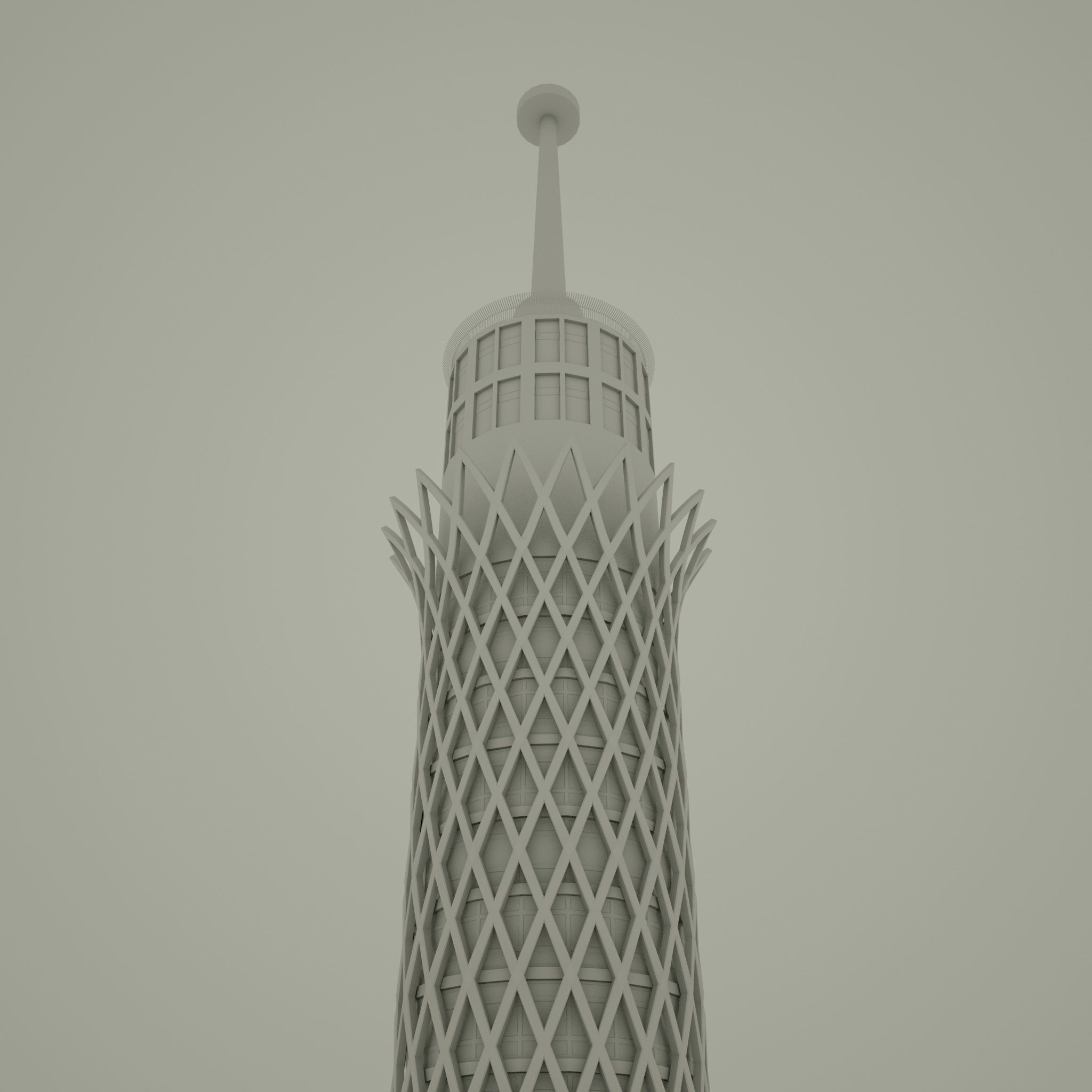 Cairo Tower Free 3D model_1
