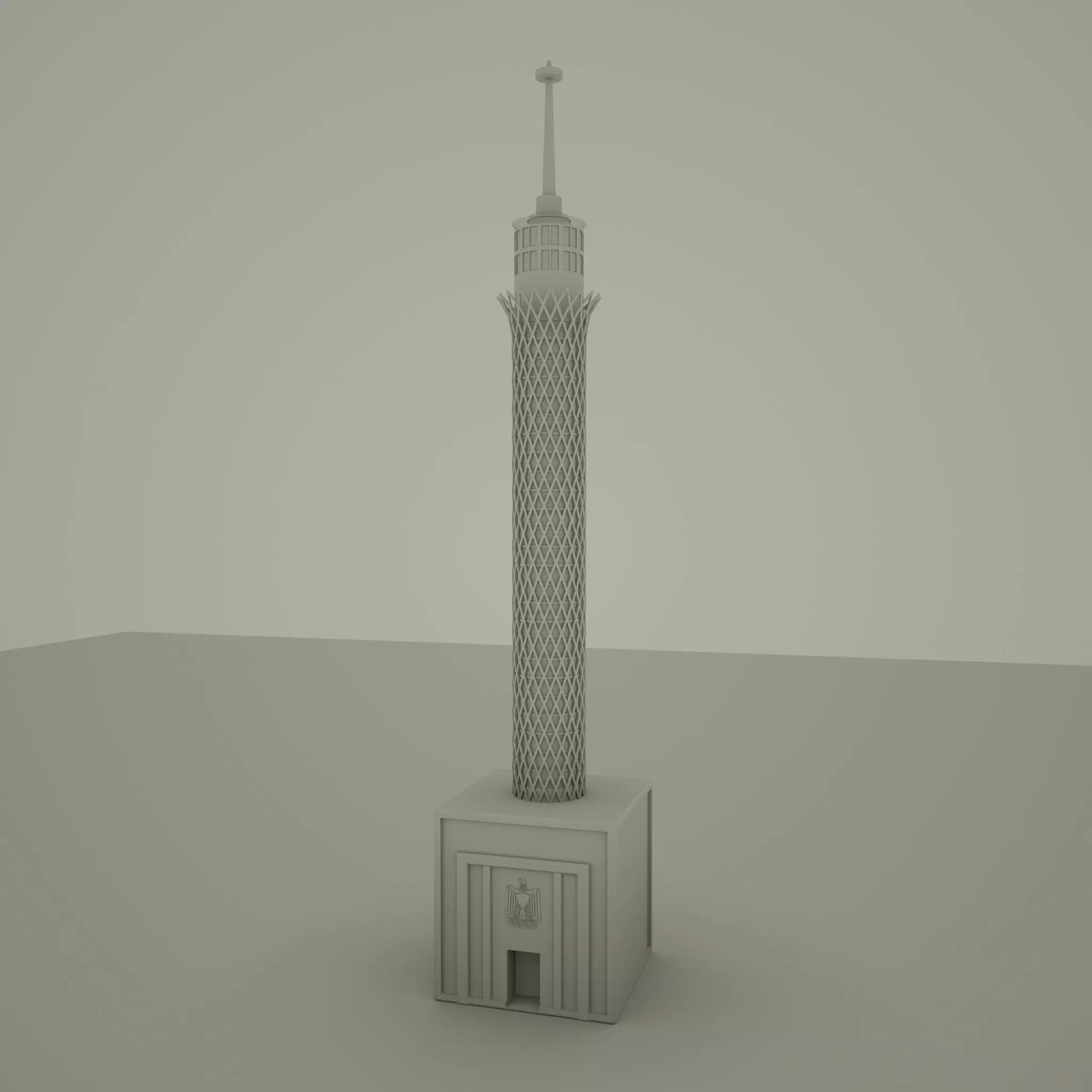 Cairo Tower Free 3D model_0