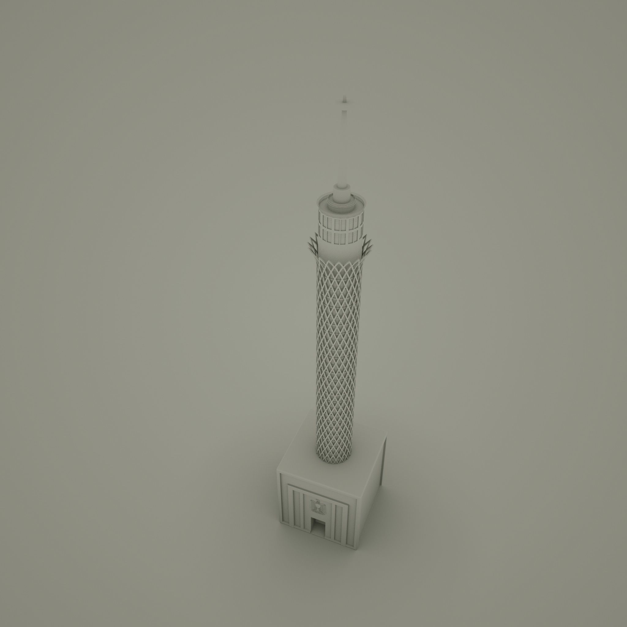 Cairo Tower Free 3D model_3