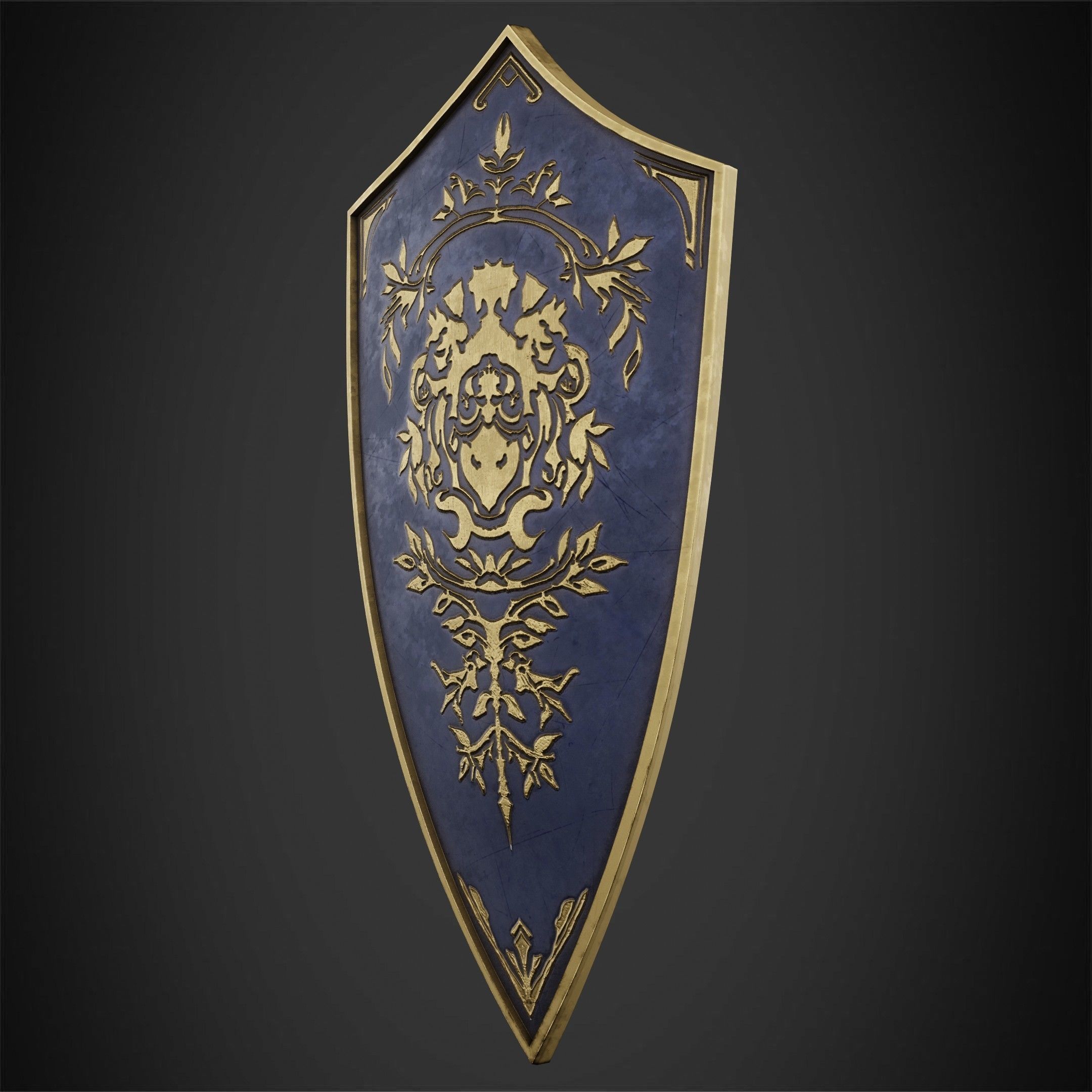 Dark Souls Crest Shield for Cosplay 3D print model_3