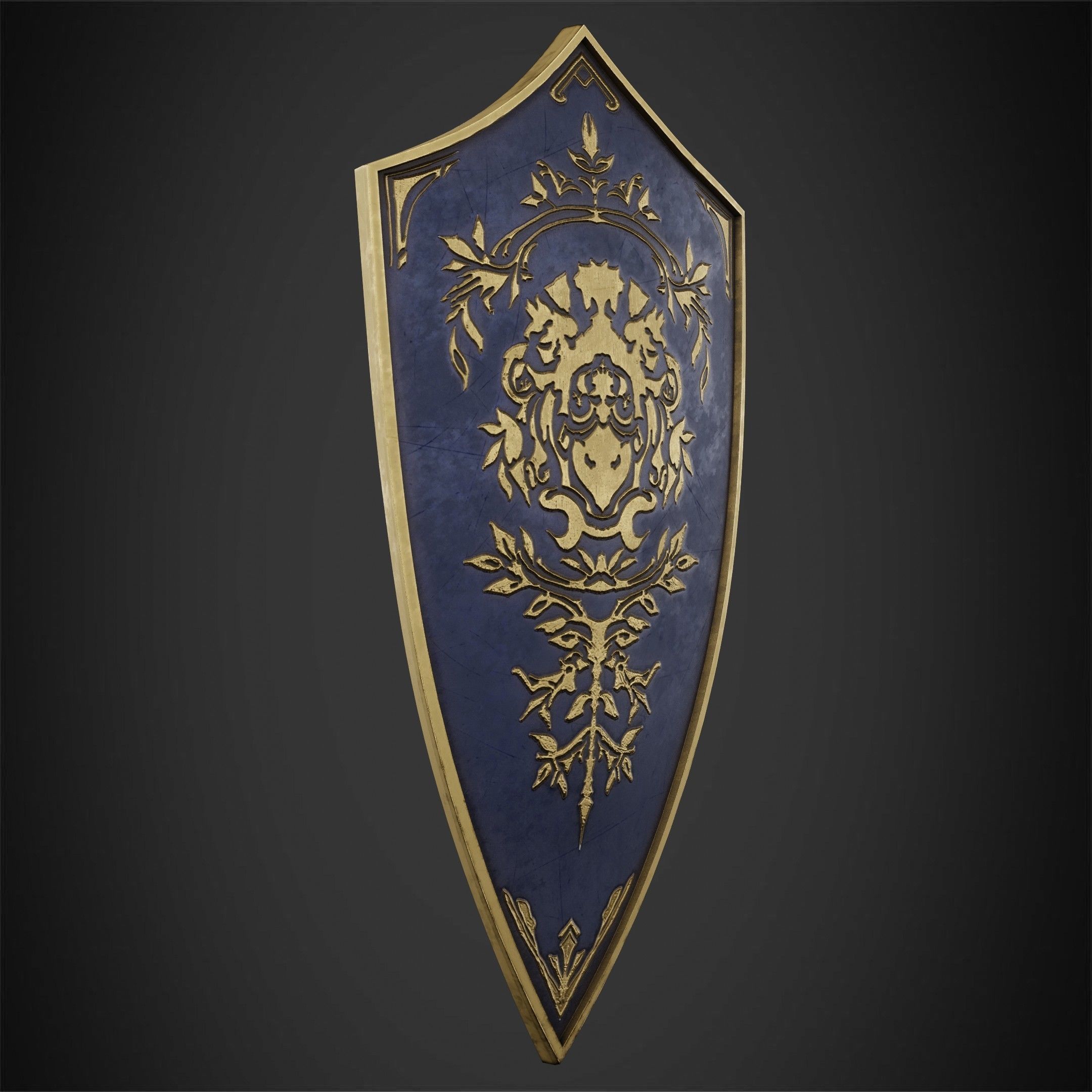 Dark Souls Crest Shield for Cosplay 3D print model_9