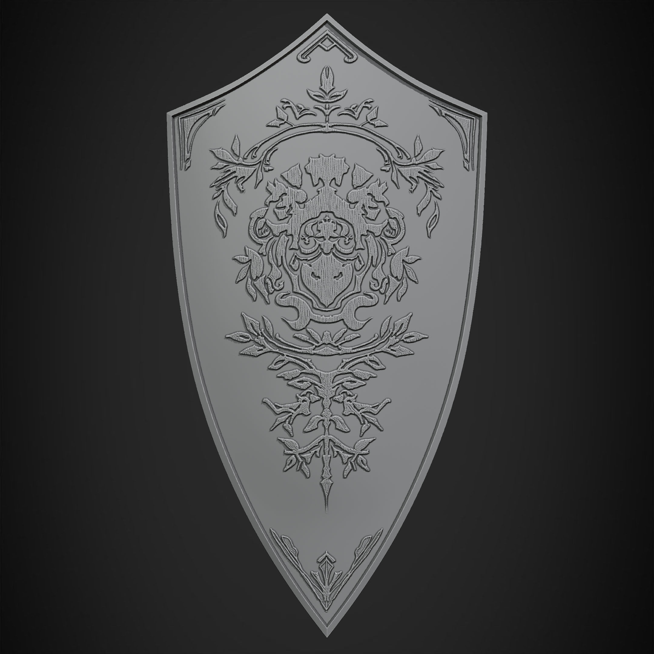 Dark Souls Crest Shield for Cosplay 3D print model_13