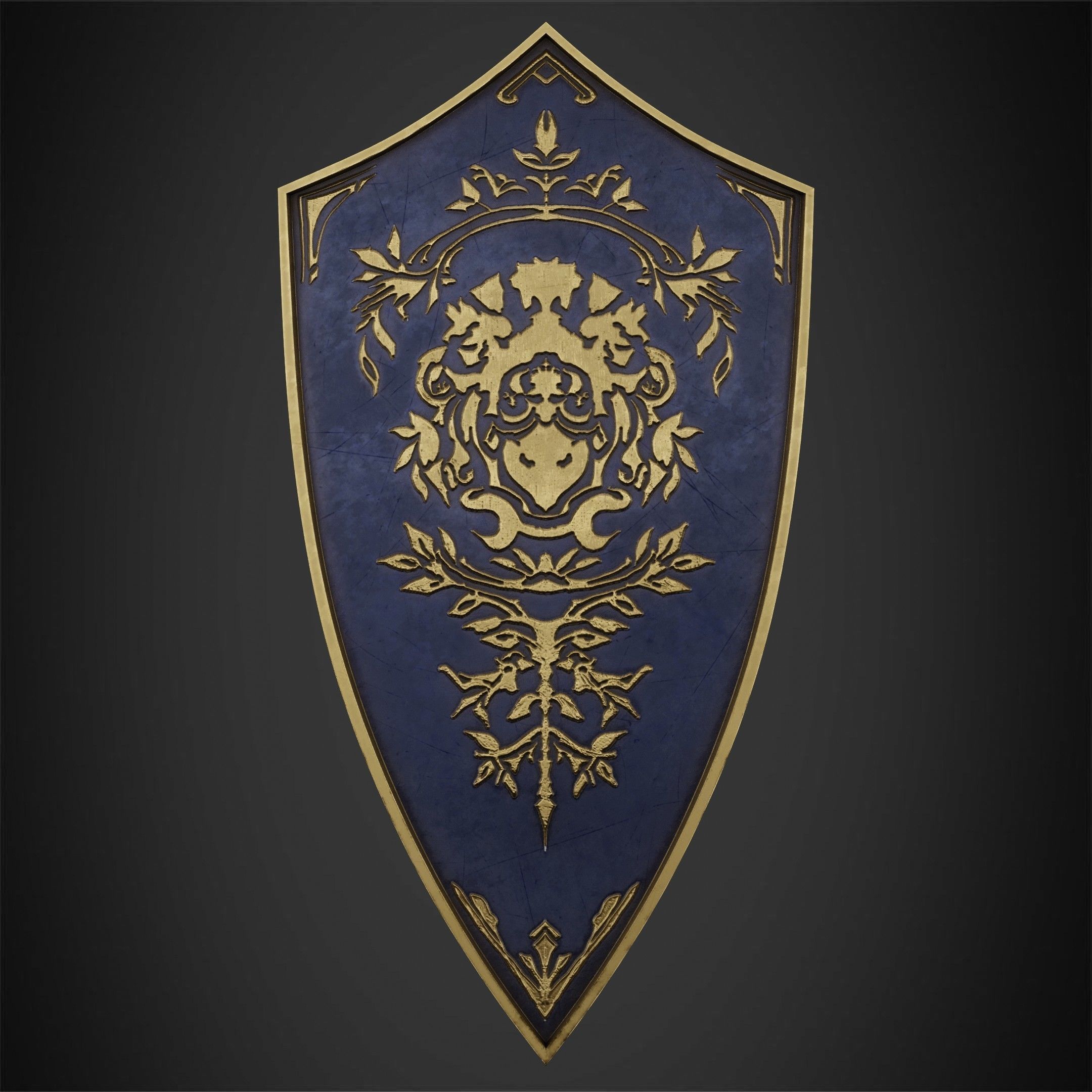 Dark Souls Crest Shield for Cosplay 3D print model_2