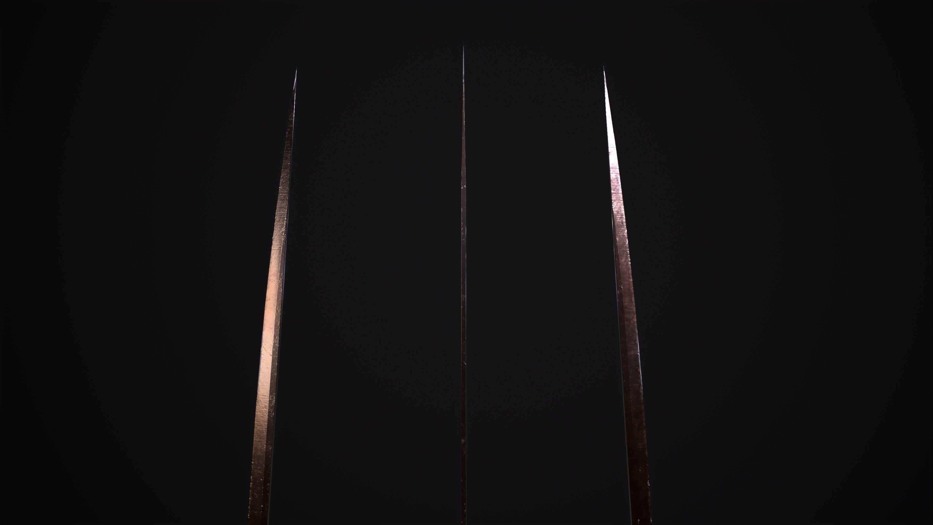 Fantazy Katana Sword Melee Weapon Low-poly 3D model_5