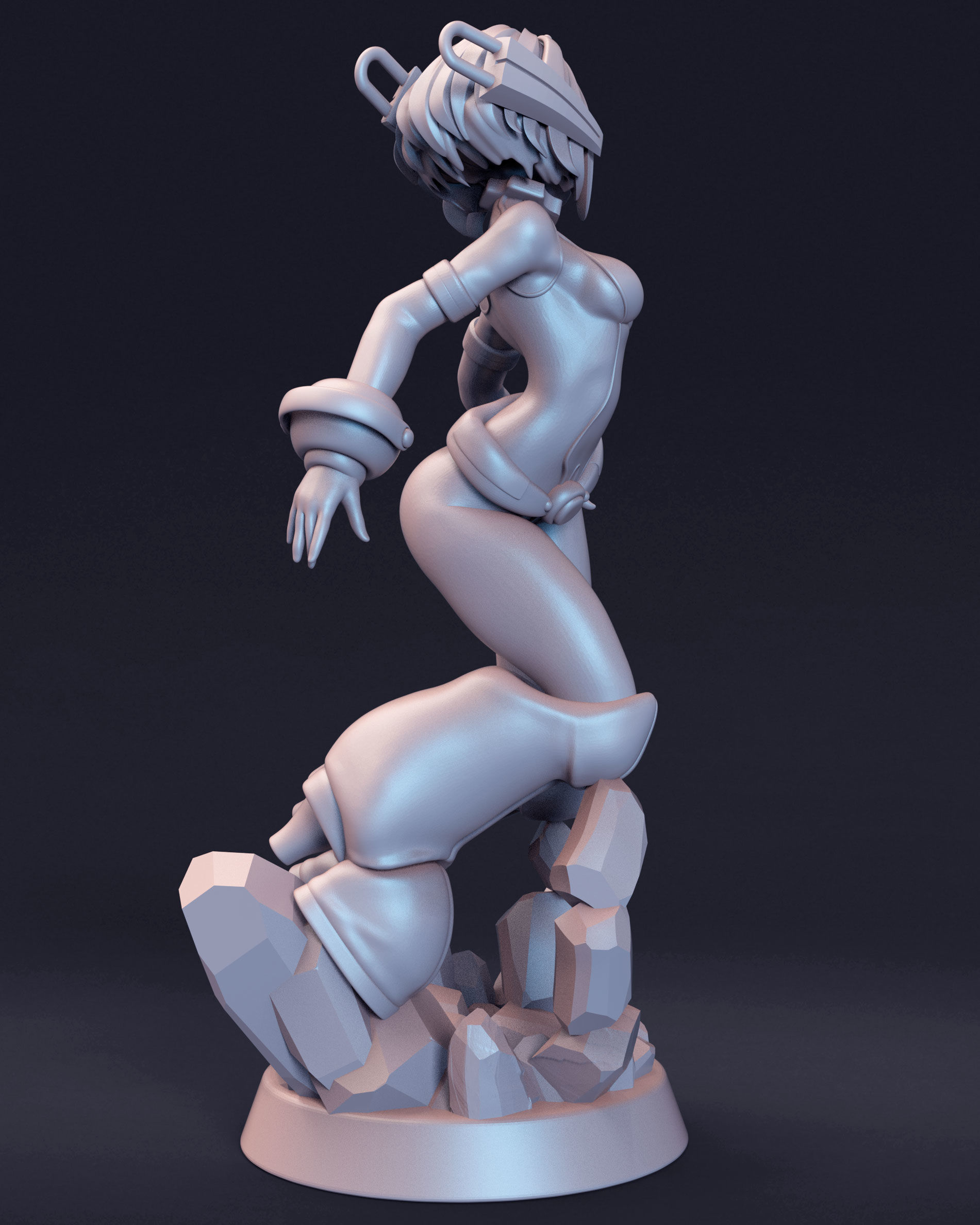 ochako uraraka fanart for 3Dprint more figure nonsplit 3D print model_6