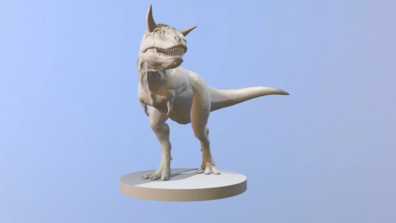 Carnotaurus Dinosaur basemesh 3D print model_0