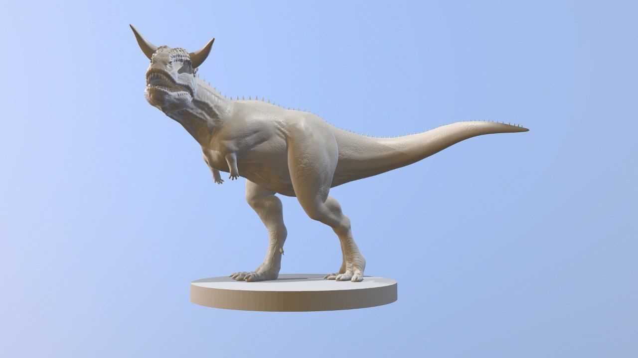 Carnotaurus Dinosaur basemesh 3D print model_2