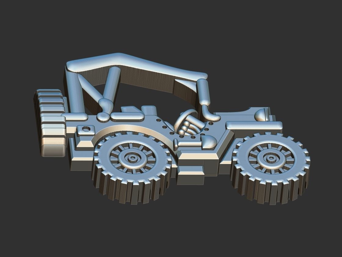 Jeep - Jipe Pendant 3D print model_11