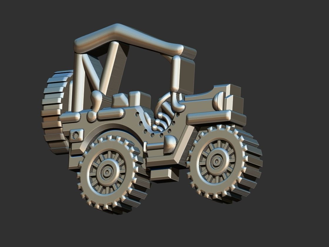 Jeep - Jipe Pendant 3D print model_7