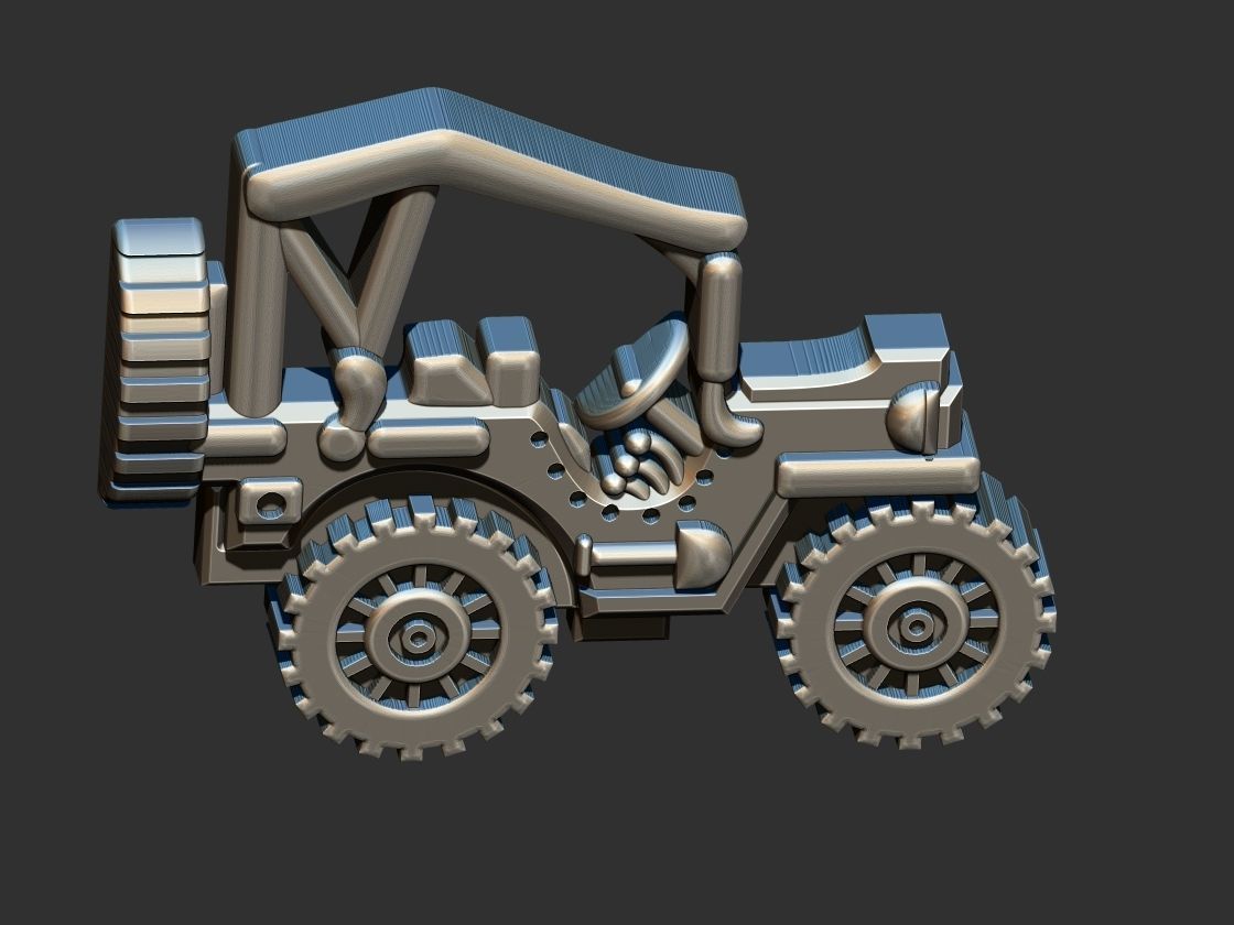 Jeep - Jipe Pendant 3D print model_10