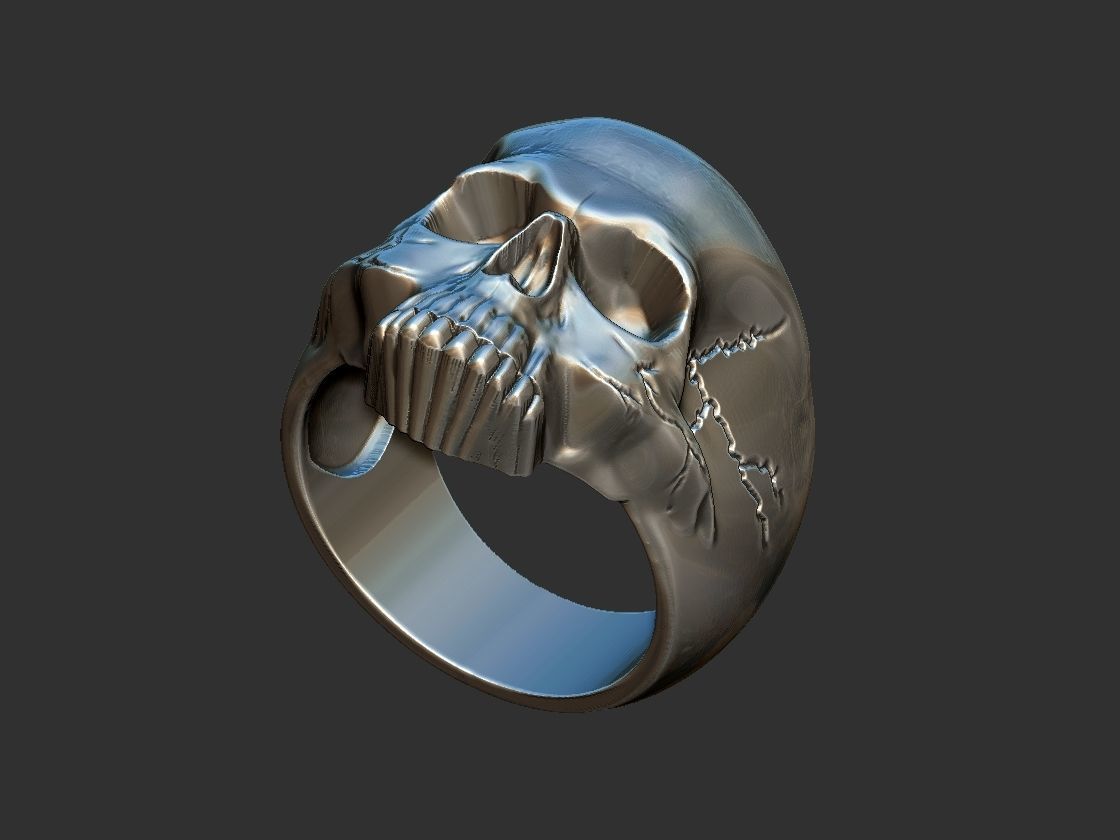 Keith Richards Skull Ring 3D print model_13